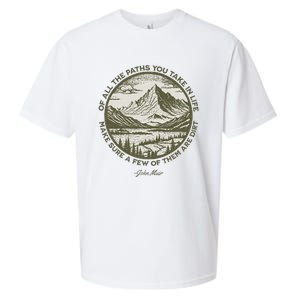 Of All The Paths You Take In Life John Muir Quote Sueded Cloud Jersey T-Shirt