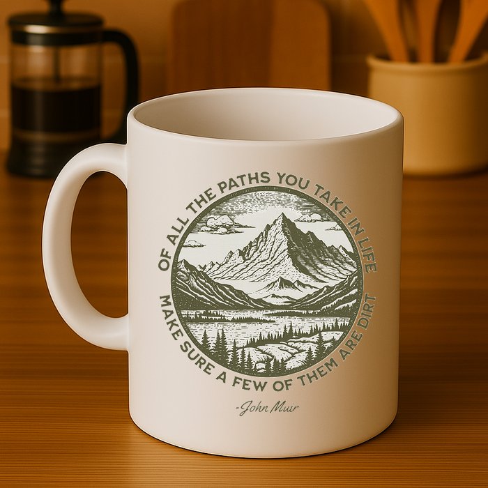 Of All The Paths You Take In Life John Muir Quote Mug