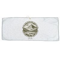 Of All The Paths You Take In Life John Muir Quote Large Microfiber Waffle Golf Towel
