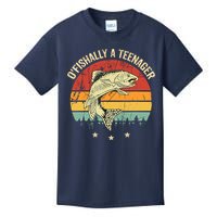 OFishally A Teenager 13th Birthday Fishing Fisherman Kids T-Shirt