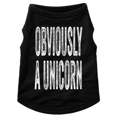 Obviously A Unicorn Funny Unicorn Squad Security Funny Doggie Tank