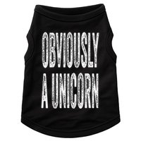 Obviously A Unicorn Funny Unicorn Squad Security Funny Doggie Tank