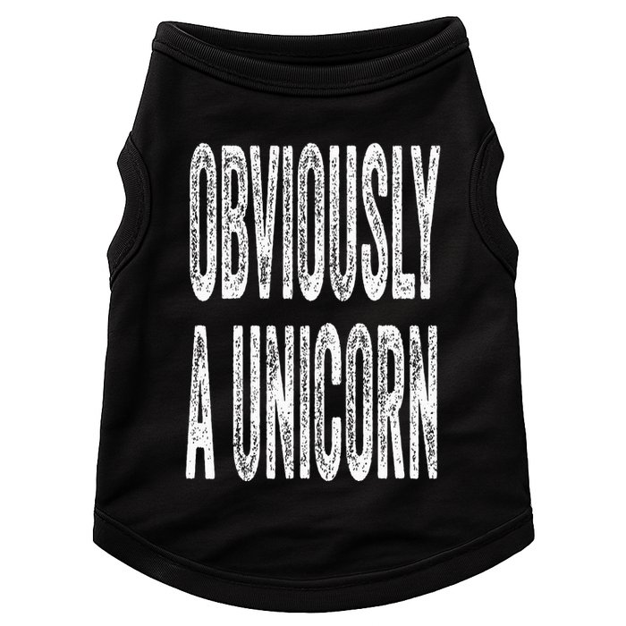 Obviously A Unicorn Funny Unicorn Squad Security Funny Doggie Tank