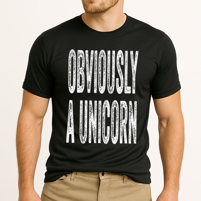 Obviously A Unicorn Funny Unicorn Squad Security Funny Performance Shirt