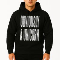 Obviously A Unicorn Funny Unicorn Squad Security Funny Hoodie