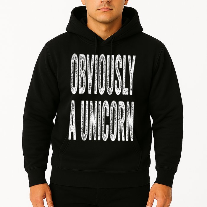 Obviously A Unicorn Funny Unicorn Squad Security Funny Hoodie