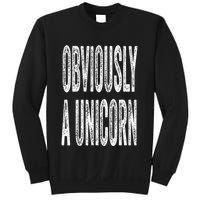 Obviously A Unicorn Funny Unicorn Squad Security Funny Sweatshirt
