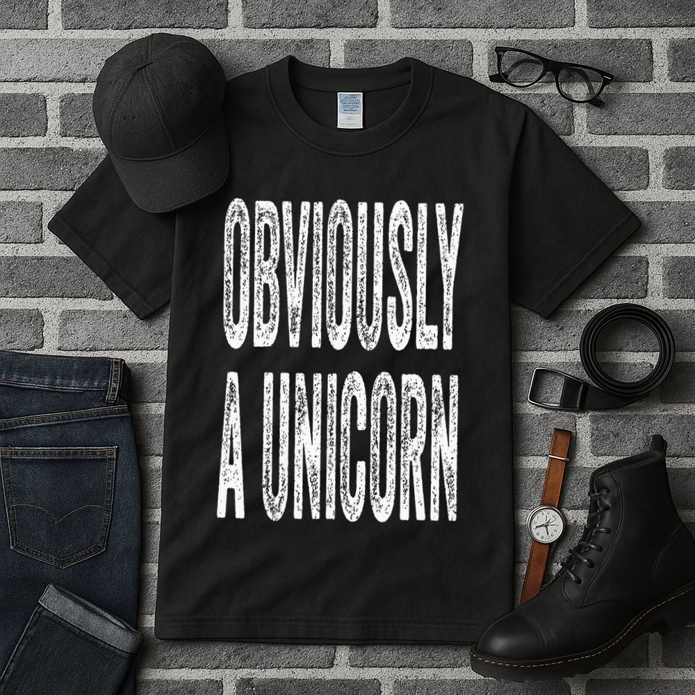 Obviously A Unicorn Funny Unicorn Squad Security Funny Tall T-Shirt