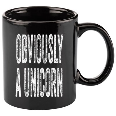 Obviously A Unicorn Funny Unicorn Squad Security Funny 11oz C Handle Ceramic Mug