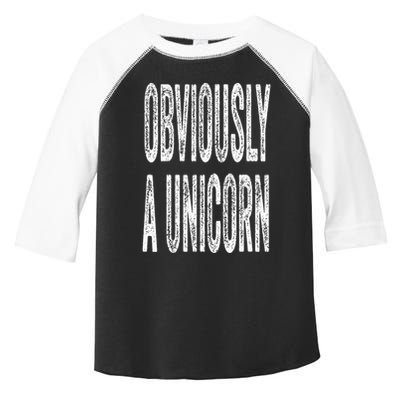 Obviously A Unicorn Funny Unicorn Squad Security Funny Toddler Fine Jersey T-Shirt