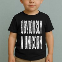 Obviously A Unicorn Funny Unicorn Squad Security Funny Toddler T-Shirt