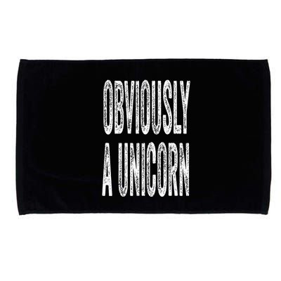 Obviously A Unicorn Funny Unicorn Squad Security Funny Microfiber Hand Towel
