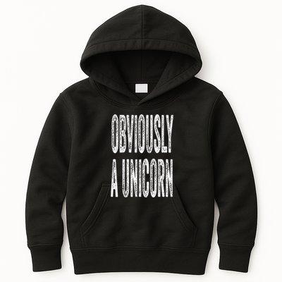 Obviously A Unicorn Funny Unicorn Squad Security Funny Kids Hoodie