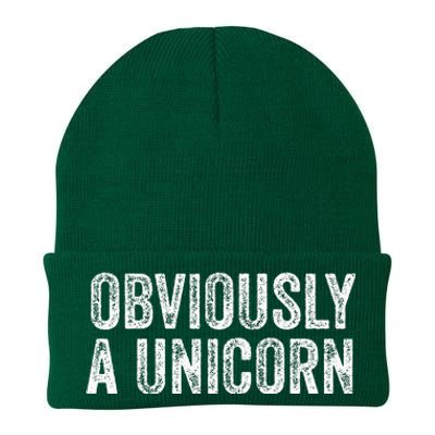 Obviously A Unicorn Funny Unicorn Squad  Knit Cap Winter Beanie