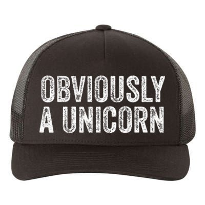 Obviously A Unicorn Funny Unicorn Squad  Yupoong Adult 5-Panel Trucker Hat