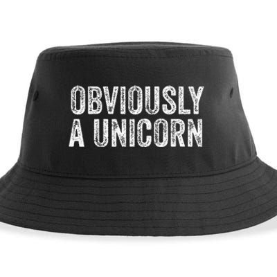 Obviously A Unicorn Funny Unicorn Squad  Sustainable Bucket Hat