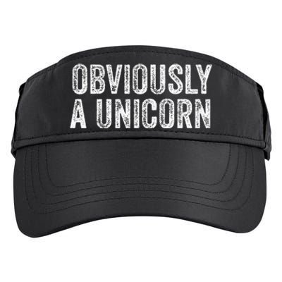 Obviously A Unicorn Funny Unicorn Squad  Adult Drive Performance Visor