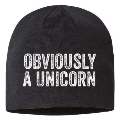 Obviously A Unicorn Funny Unicorn Squad  Sustainable Beanie