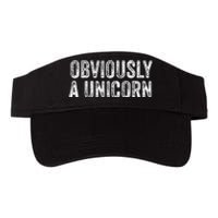 Obviously A Unicorn Funny Unicorn Squad  Valucap Bio-Washed Visor