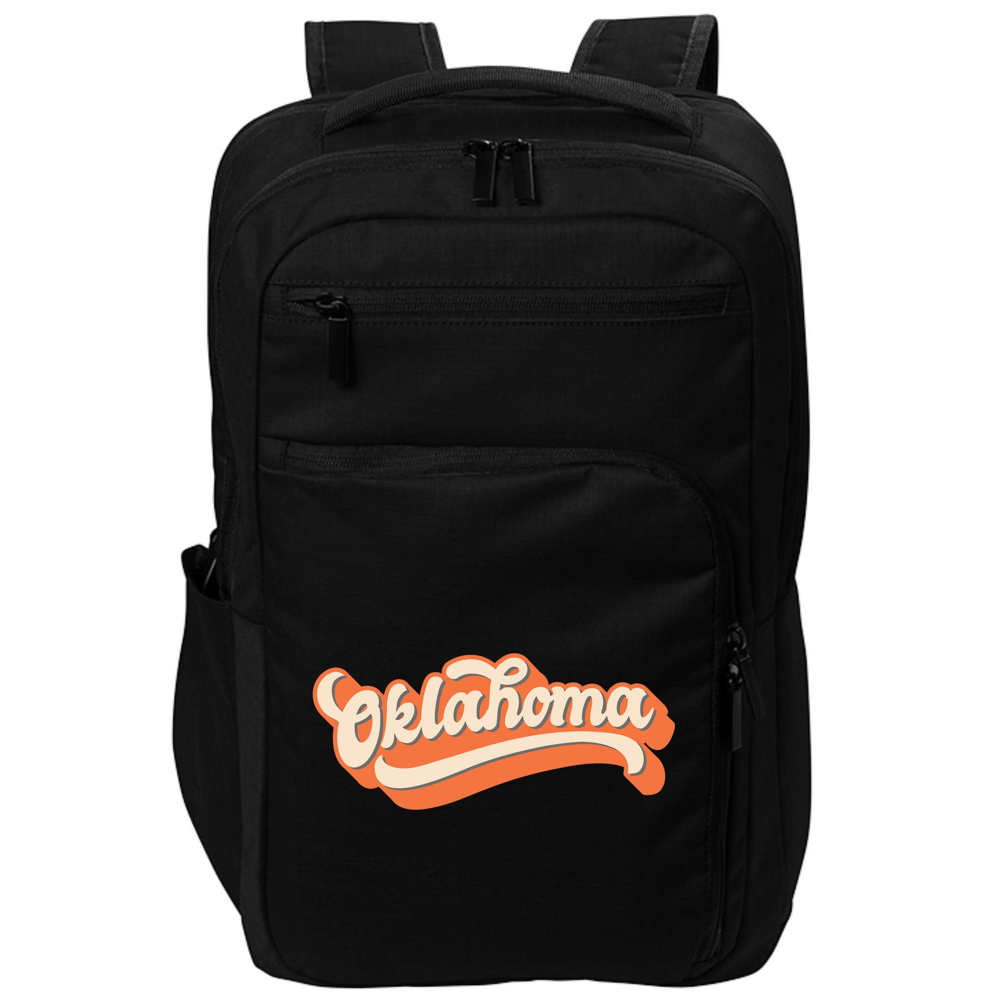 Oklahoma America USA State Retro Impact Tech Backpack
