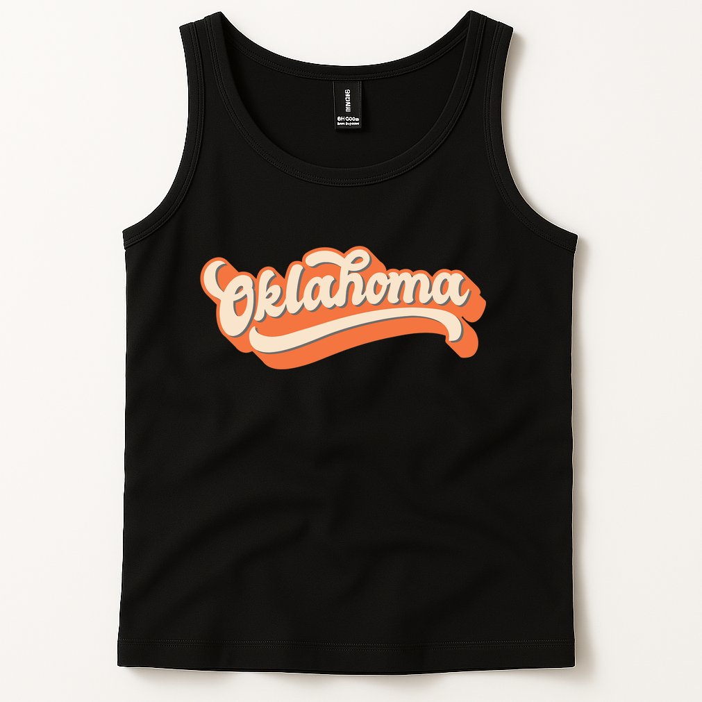Oklahoma America USA State Retro Tank Top
