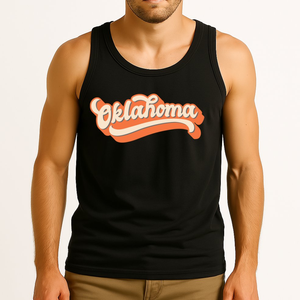 Oklahoma America USA State Retro Tank Top