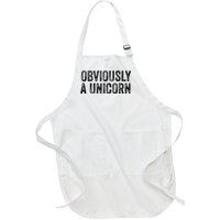 Obviously A Unicorn Funny Unicorn Squad Security Funny Full-Length Apron With Pockets