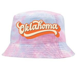 Oklahoma America Usa State Retro Tie-Dyed Bucket Hat