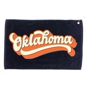 Oklahoma America Usa State Retro Grommeted Golf Towel