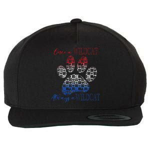 One A Wildcats Always In A Paw Print Wool Snapback Cap