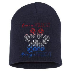 One A Wildcats Always In A Paw Print Short Acrylic Beanie