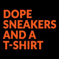 Orange And White Dope Sneakers And A Drawstring Bag