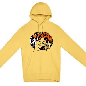 Orange Ancestors Wildest Dreams Gift Black Magic Afro Funny Gift Premium Pullover Hoodie