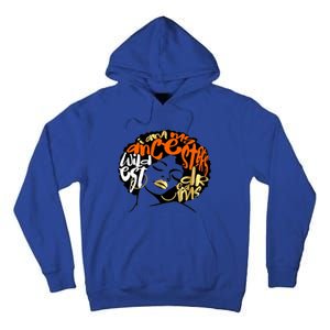 Orange Ancestors Wildest Dreams Gift Black Magic Afro Funny Gift Tall Hoodie