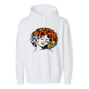 Orange Ancestors Wildest Dreams Gift Black Magic Afro Funny Gift Garment-Dyed Fleece Hoodie