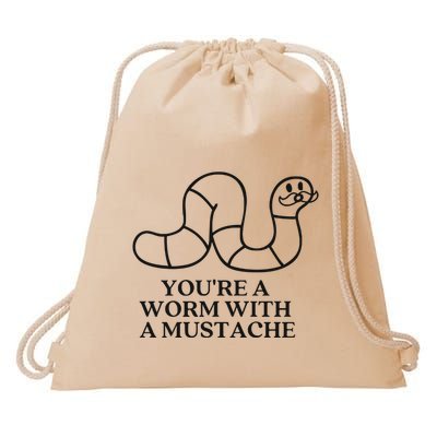 Oure A Worm With A Mustache Anderpump Rules Drawstring Bag