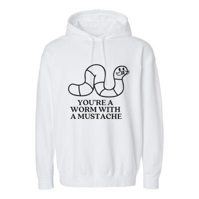 Oure A Worm With A Mustache Anderpump Rules Garment-Dyed Fleece Hoodie
