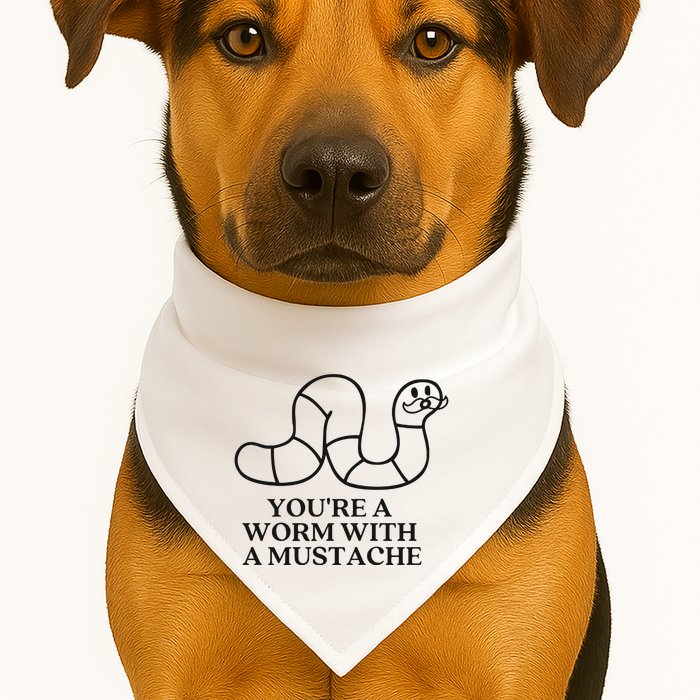 Oure A Worm With A Mustache Anderpump Rules USA-Made Doggie Bandana