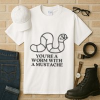 Oure A Worm With A Mustache Anderpump Rules Tall T-Shirt