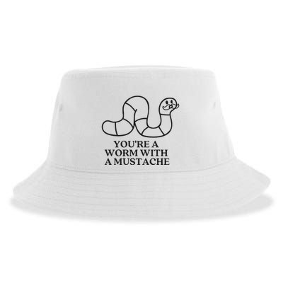 Oure A Worm With A Mustache Anderpump Rules Sustainable Bucket Hat