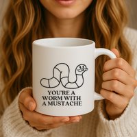 Oure A Worm With A Mustache Anderpump Rules Mug