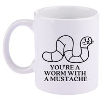 Oure A Worm With A Mustache Anderpump Rules 11oz C Handle Ceramic Mug