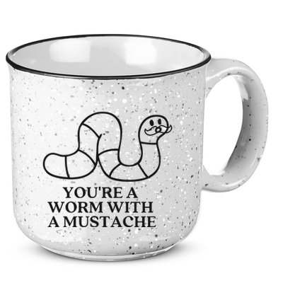 Oure A Worm With A Mustache Anderpump Rules 15oz Campfire Ceramic Mug