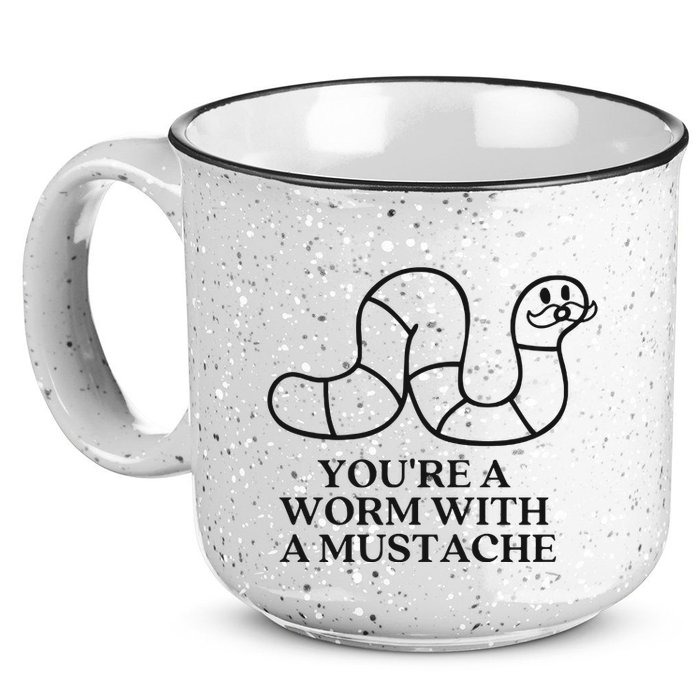 Oure A Worm With A Mustache Anderpump Rules 15oz Campfire Ceramic Mug