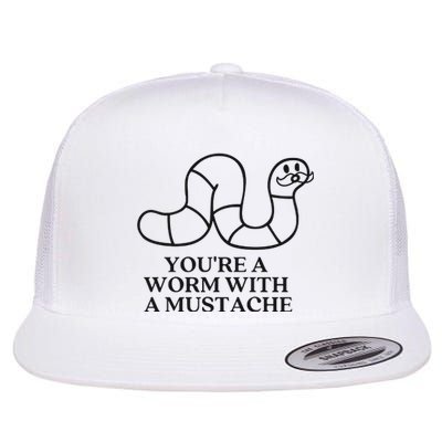 Oure A Worm With A Mustache Anderpump Rules Flat Bill Trucker Hat