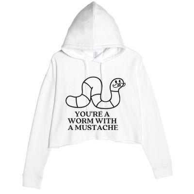 Oure A Worm With A Mustache Anderpump Rules Crop Fleece Hoodie