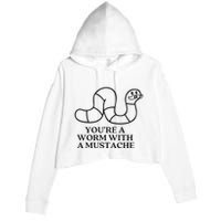 Oure A Worm With A Mustache Anderpump Rules Crop Fleece Hoodie