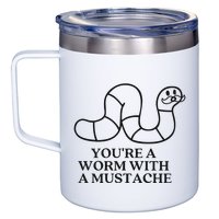Oure A Worm With A Mustache Anderpump Rules 12oz Stainless Steel Coffee Mug
