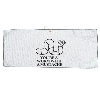 Oure A Worm With A Mustache Anderpump Rules Large Microfiber Waffle Golf Towel