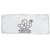 Oure A Worm With A Mustache Anderpump Rules Large Microfiber Waffle Golf Towel